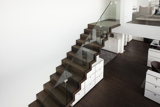 Zig-Zag Straight – Barandilla de diseño transparente de cristal para la arquitectura moderna