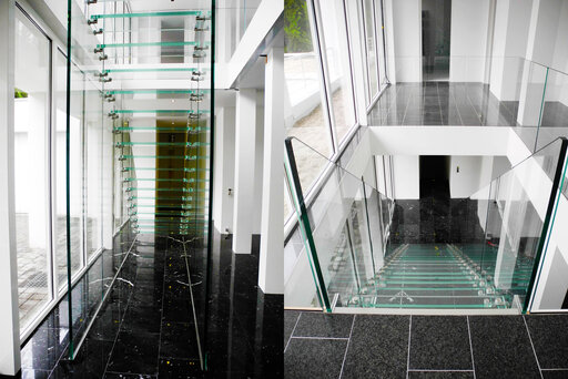 Mistral Glas frei stehend - Ganzglastreppe Frankfurt