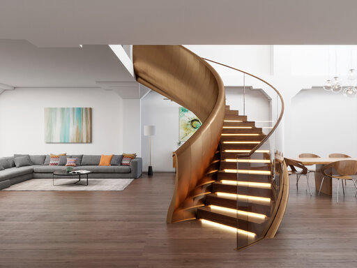 Viper Bronze - Bogentreppen in Bronze silber oder schwarz Viper Siller Treppen 5
