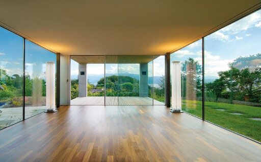 enorme ventana de cristal